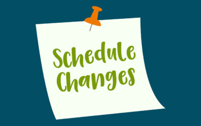 Schedule is DIFFERENT late Sept/early Oct!