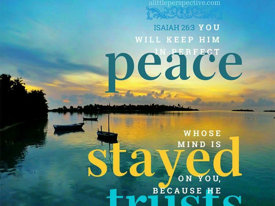 Are You Losing Your Peace?